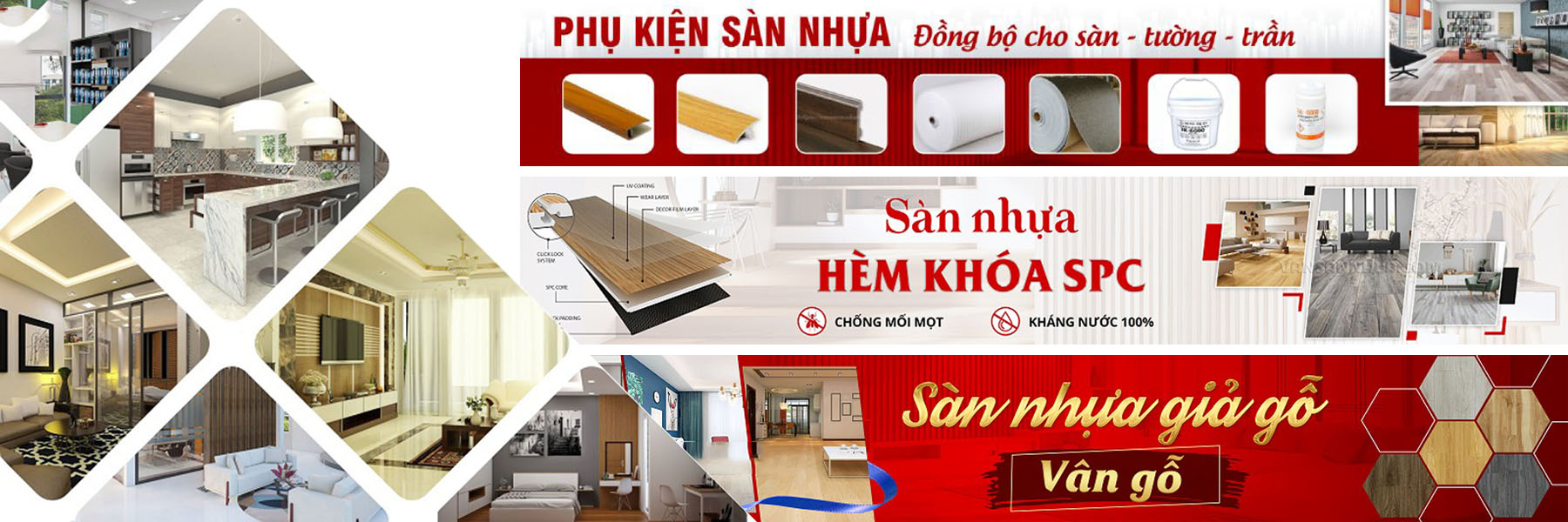 banner vật liệu sàn nhựa