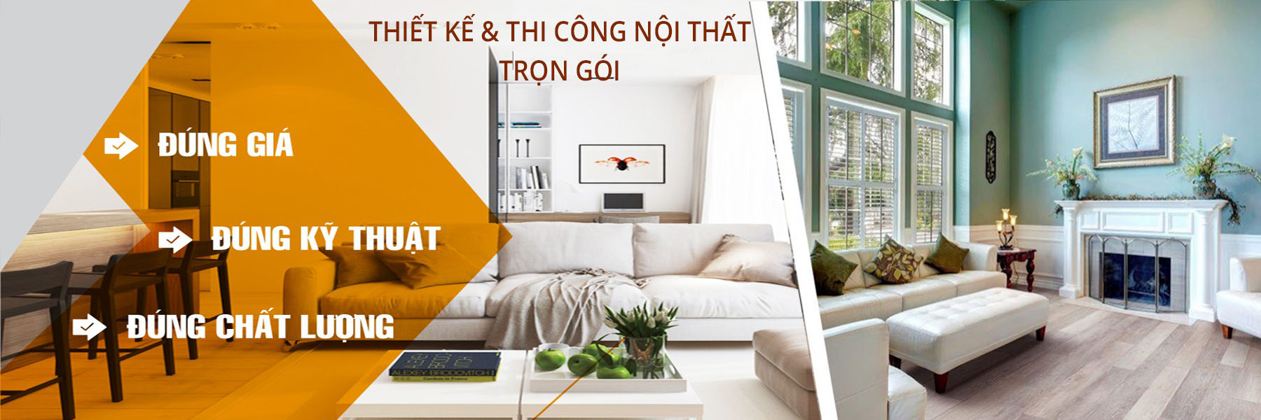 thiết kế thi công nội thất trọn gói