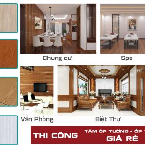 thi công tấp ốp tường ốp trần giá rẻ